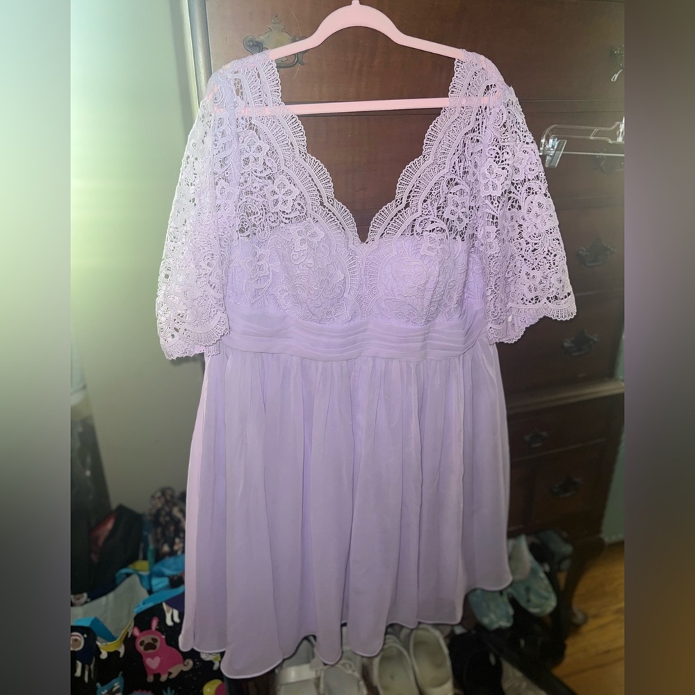 Lilac bridesmaid dress